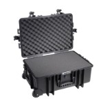 OUTDOOR resväska i svart med Skuminteriör 535x360x225 mm Volume: 42,8 L Model: 6700/B/SI